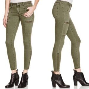 Pistola Olive Green Skinny Cargo Pants 25
